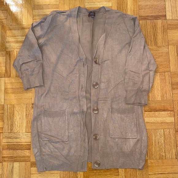 Long cream cardigan - Picture 1 of 1